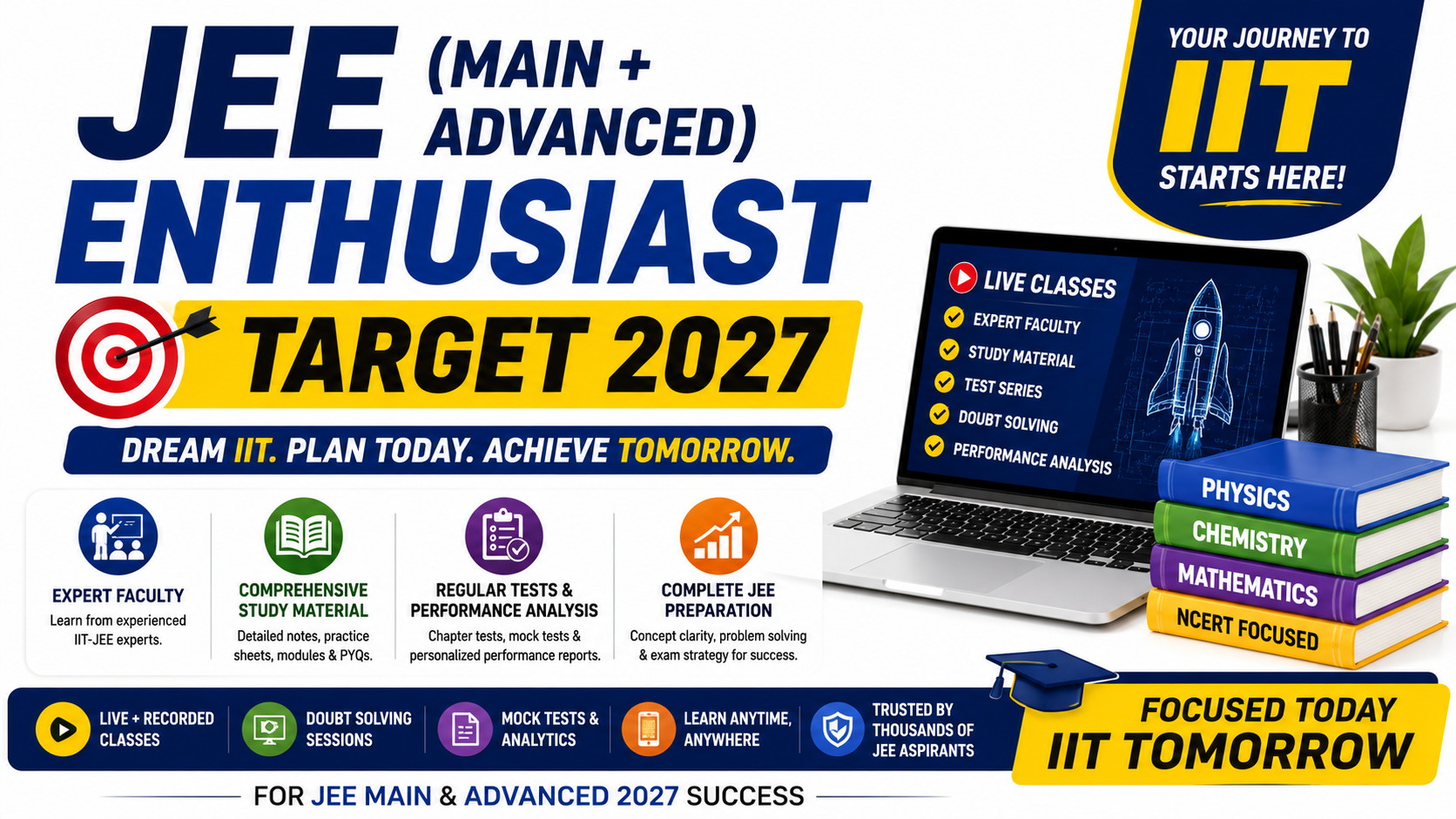 JEE (MAIN + ADVANCED) ENTHUSIAST : TARGET 2027